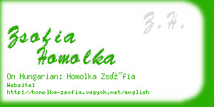 zsofia homolka business card